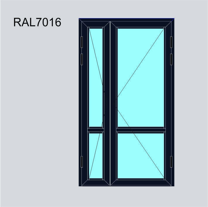 MV-HP65 Металл хаалга Хос хавтастай гэгээвчгүй (H2000-2300 W1100-1300)