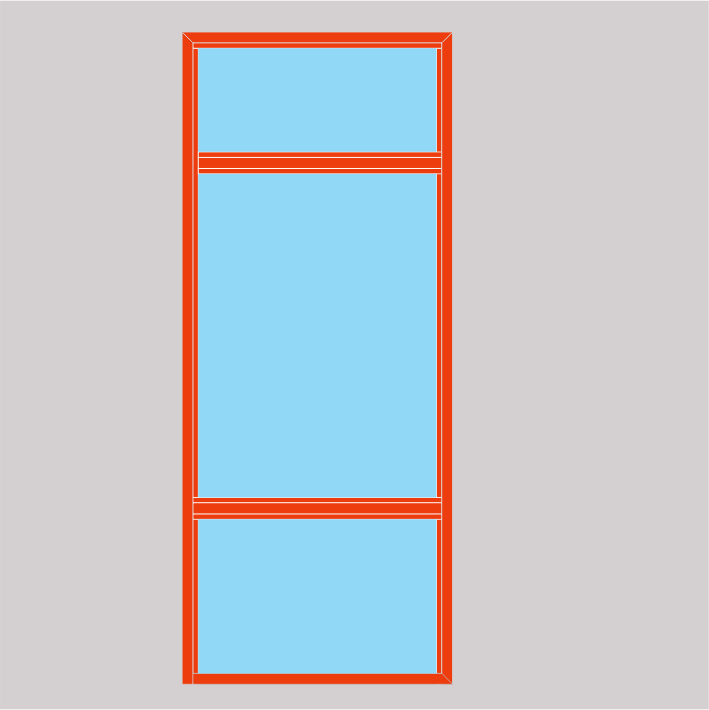 MV-HP55 Металл хана Босоо 3 нүдтэй (H2400-2700 W1100-1400)