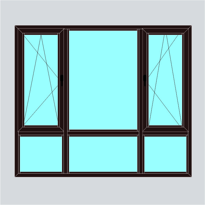 MV-HP65 Металл цонх Хос хавтастай 6 нүдтэй (H1800-2100 W2000-2300)