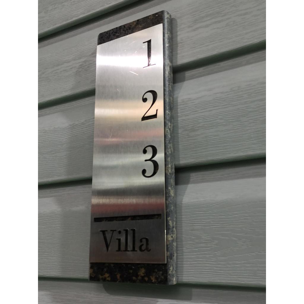 MMA-X00-MGL Орчин үеийн чулуутай металл 3D хаяг /H300mm 400mm-W150mm 200mm/