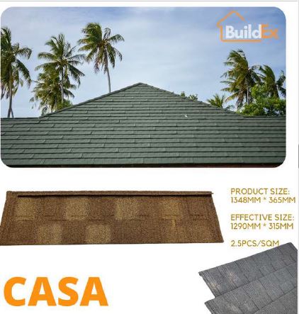 SCM-Buildex-CN CASA загварын чулуун будагтай металл дээвэр (AZ150G) (1348x365x0,5мм) 0,5м2