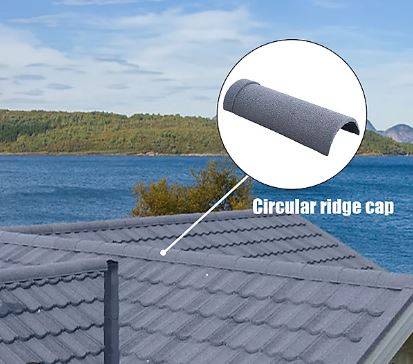 SCM-Buildex-CN Чулуун будагтай металл дээвэрийн дугуй хэлбэртэй таг (AZ150G) (423х203х0,45мм) 0,08м2