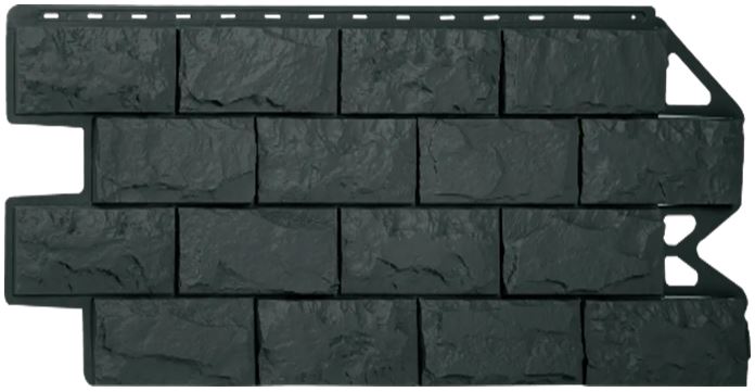 Фасадны хавтан (фагот Эко графит) Альта-Профиль 1170х450х26мм саарал