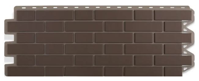 Фасадны хавтан (кирпич клинкерный коричневый) Альта-Профиль 1220х440мм