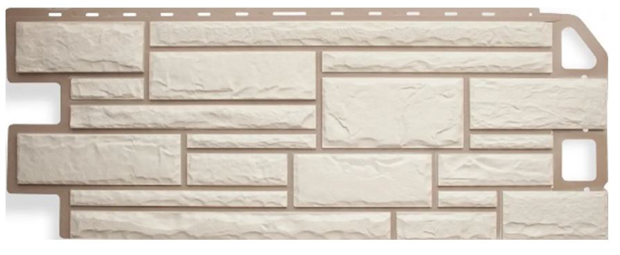 Фасадны хавтан (камень белый) Альта-Профиль 1140х480х20мм