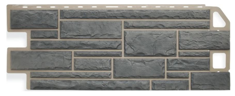 Фасадны хавтан (камень серый) Альта-Профиль 1140х480х20мм