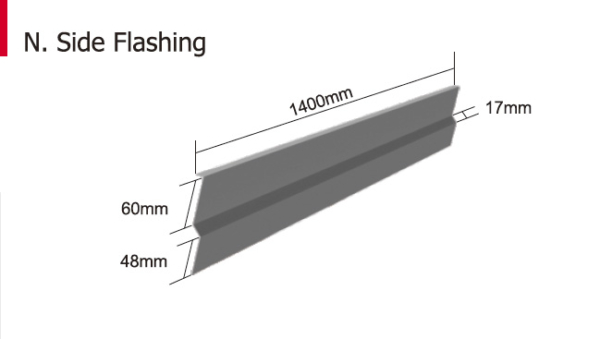 SCM-X00-KR Чулуун будагтай металл дээвэрийн хажуу хананы таг  (AZ80G) (125х1400x0,4мм) 