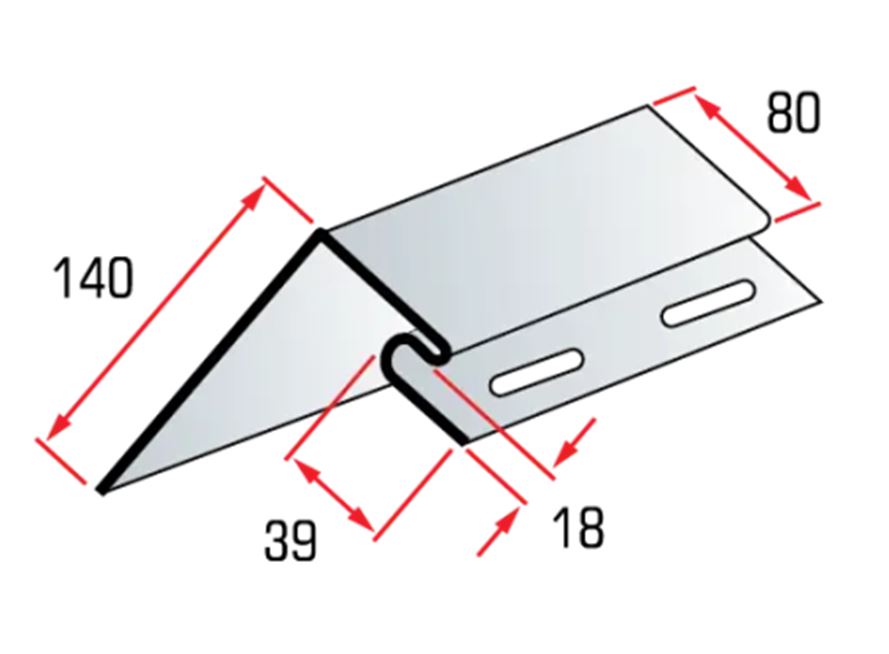 VINYL-X00-RU Альта-Хуванцар сайдингийн Цонхны амалгаа /Шоколадан бор/ Т-17 (3000мм)  
