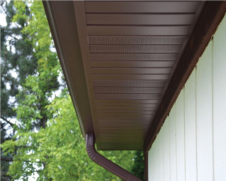 VINYL-X00-RU Альта-Дээвэрийн дундаа нүхтэй соффит /Бор/ (3000х305мм